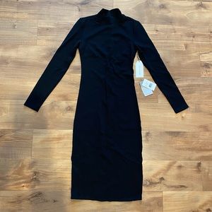 Max + Ash black contour dress NWT